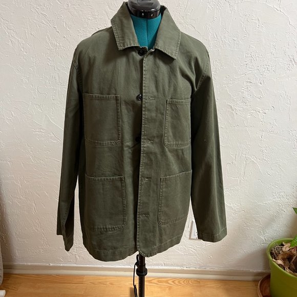 Ascolor Medium Men's Olive Twill Cotton Jacket - Picture 1 of 4